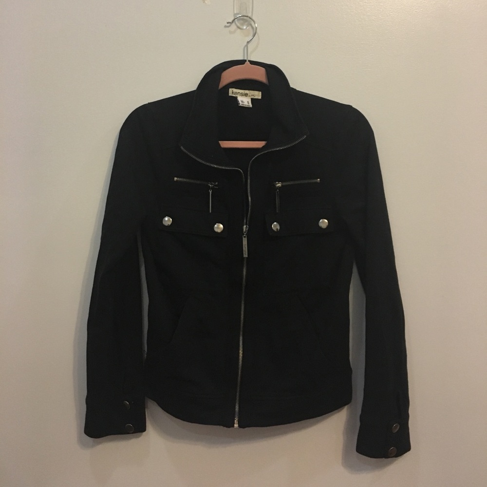 Kensie soft cotton sweater jacket