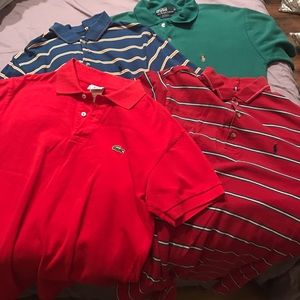 3 Polos 1 Lacoste