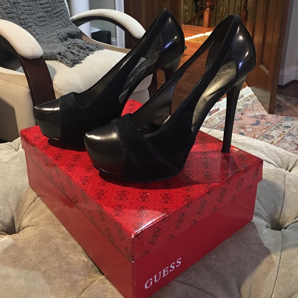 Guess platform heels