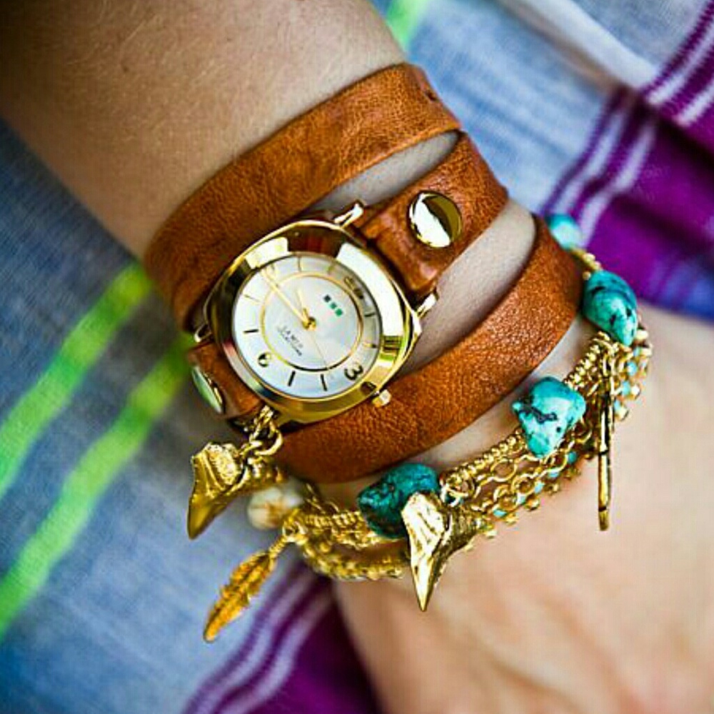 La Mer Beaded Wrap Watch
