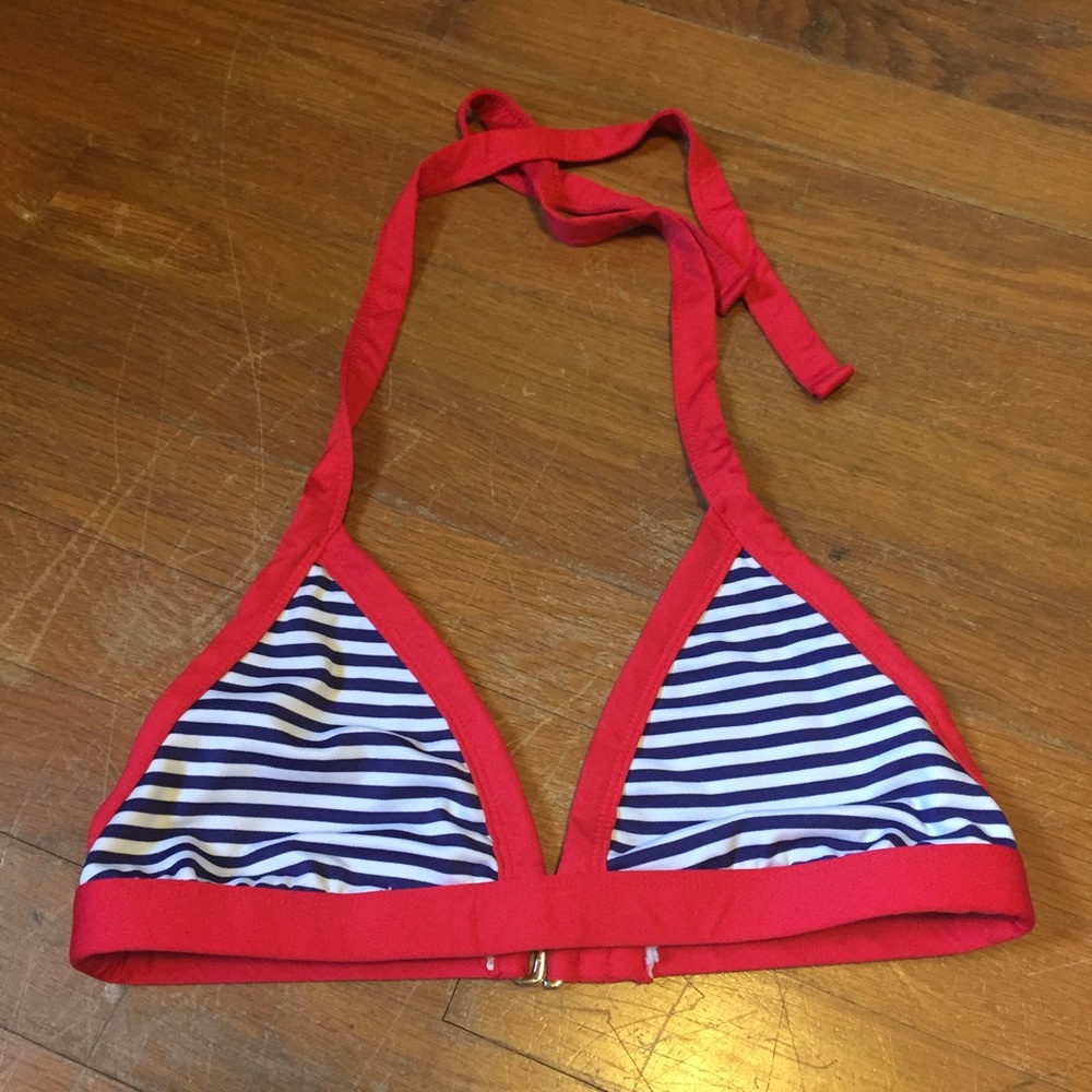 Cute striped bikini top