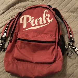 pink school backpack