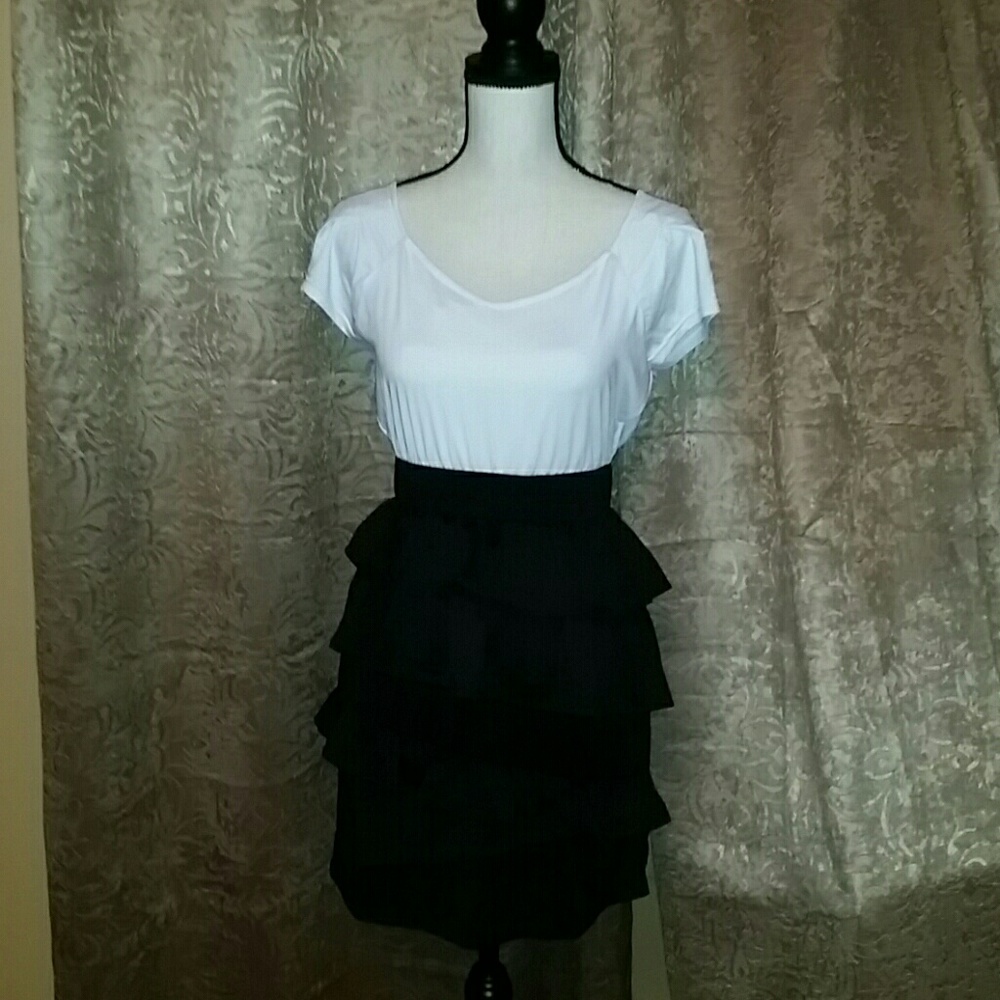 Black and white dress