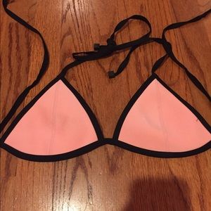 Light Pink Triangl Bikini Top