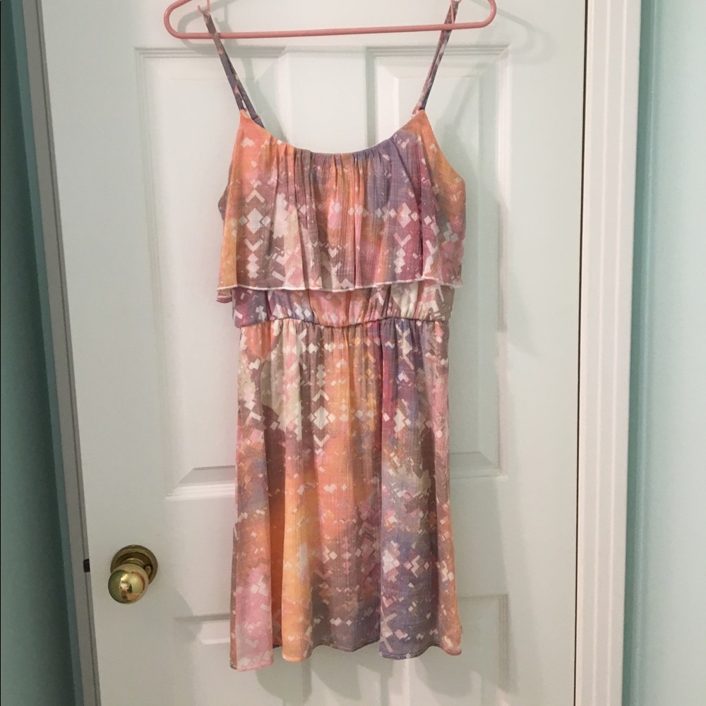 Short neutral colored dress