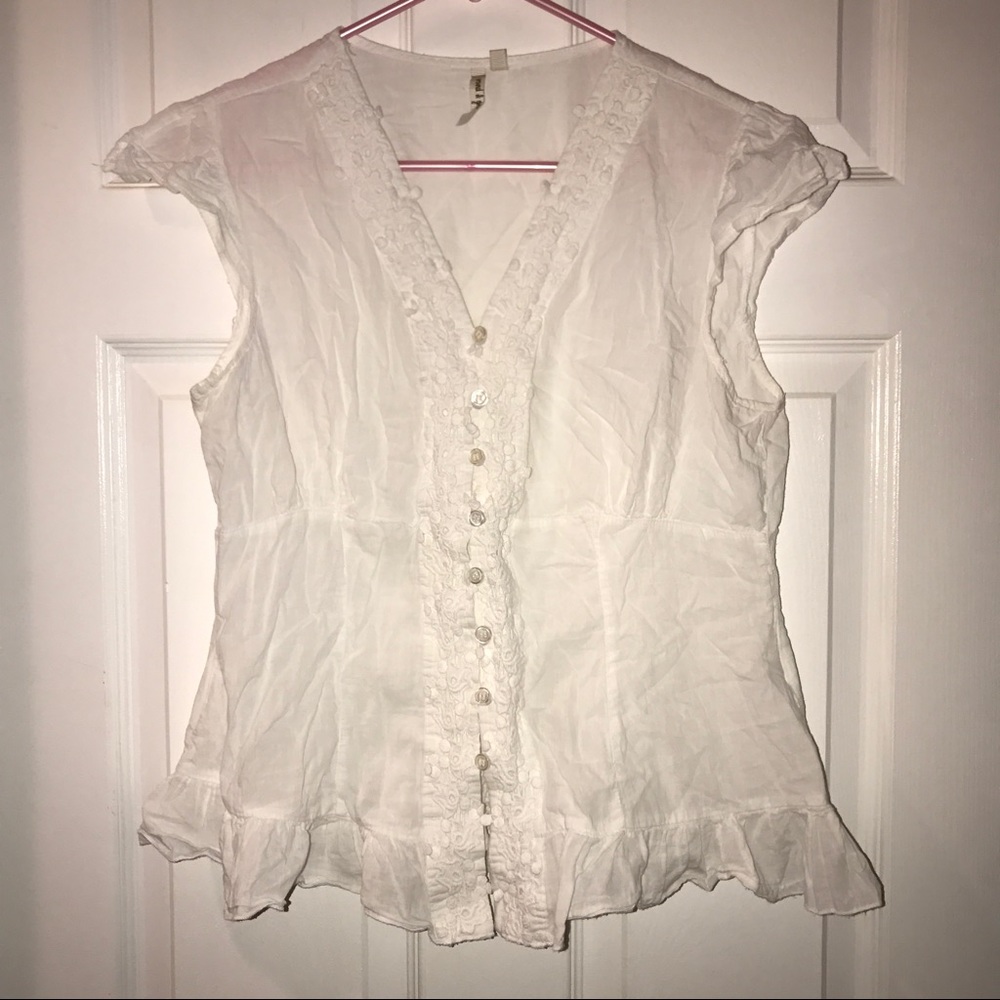 White Button Up blouse