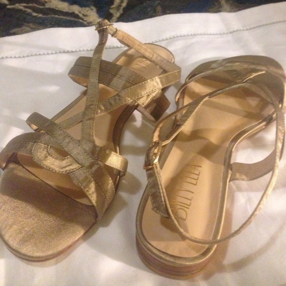 Anthroplogie Candela strappy satin sandals - Picture 3 of 3