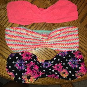 Bundle of PINK bandeaus