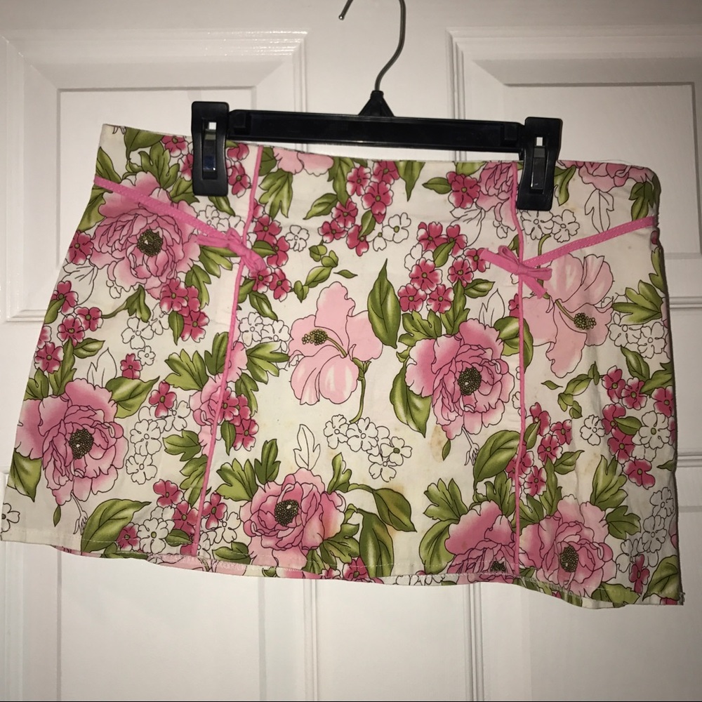 Charlotte Russe Floral Mini Skirt