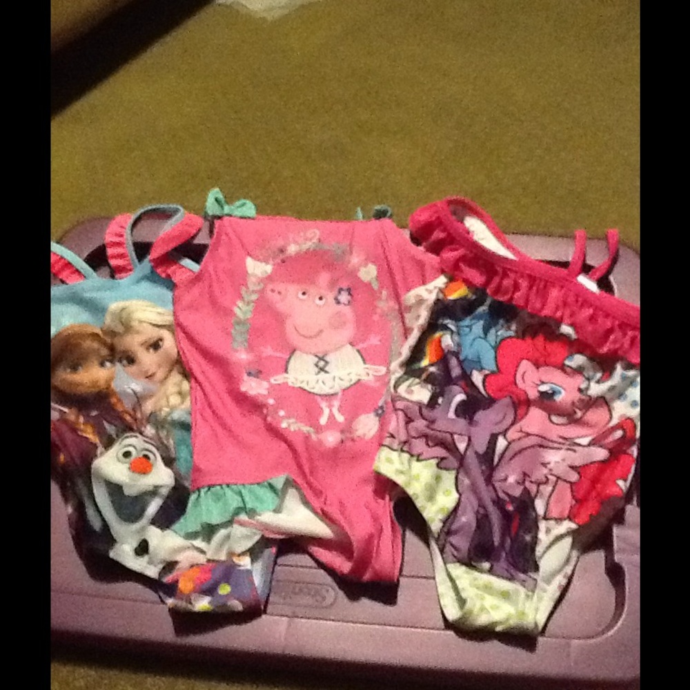 BUNDLE of 3 5T swim suits
