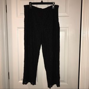 Chicos Black Lace Capris