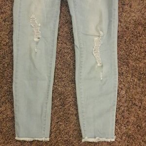 Wild Blue Skinny Crop Jeans