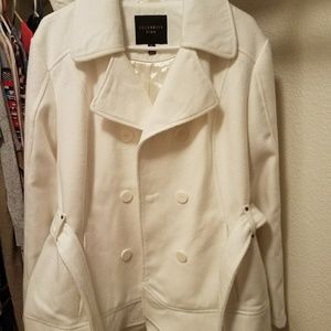 White pea coat
