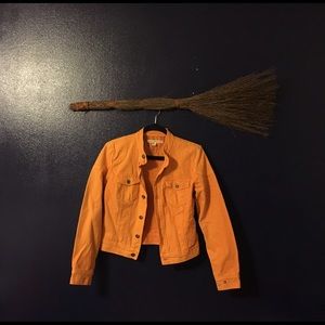 Orange denim Jacket