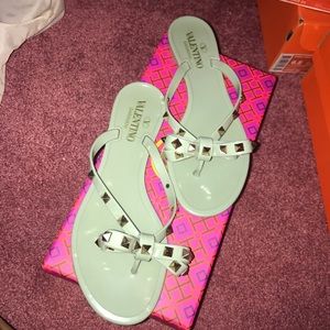 •SOLD• Valentino Rockstud Flip Flops