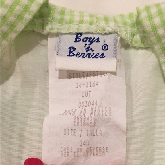 Light Green Seersucker Jon Jon - Picture 4 of 4