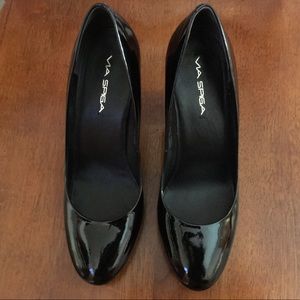 Black Via Spiga Heels