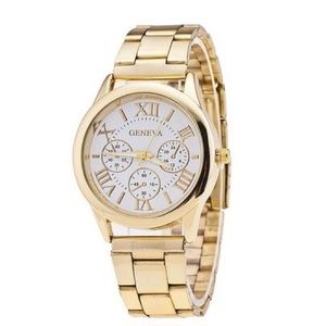 Gold &a White watch for men