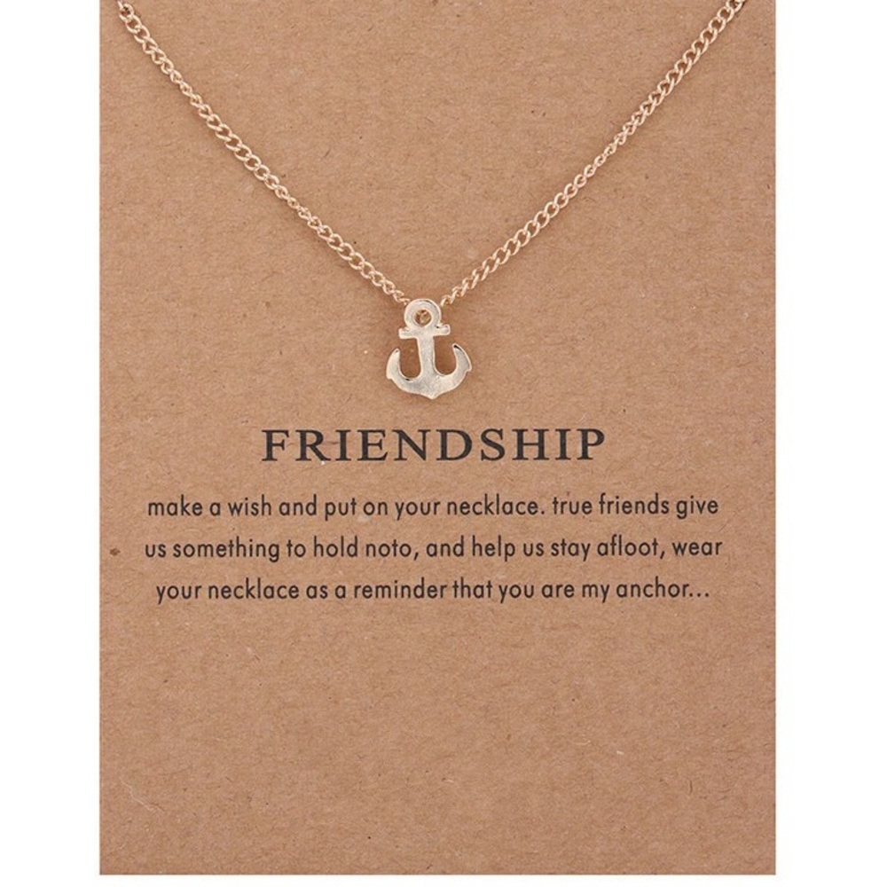 "Friendship" pendant necklace