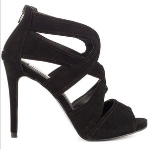 Immence Black Suede Heels