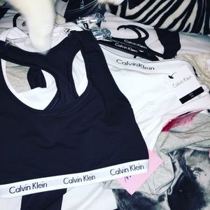 Brand new Calvin Klein bra (2) and panties (6)