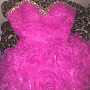 Pink dress with sequins