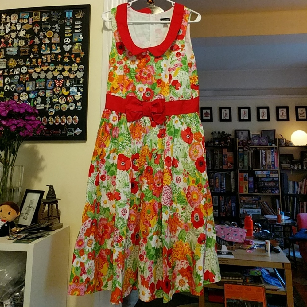 Retroliscious Spring Flower Dress Size XL
