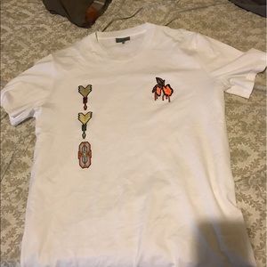 Lanvin Men's Tatoo Embroidered Appliqué T-Shirt