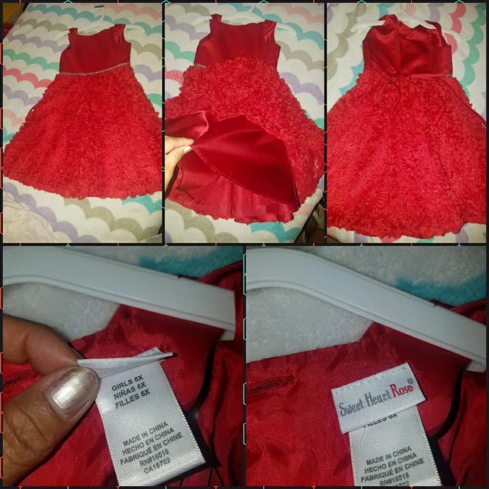 Sweet Heart Rose. Fancy Red Dress