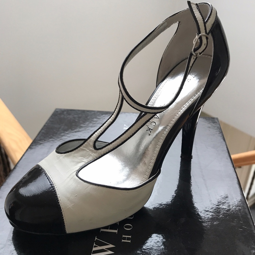 White and Black Heels