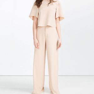 Zara women's palazzo pants and matching top