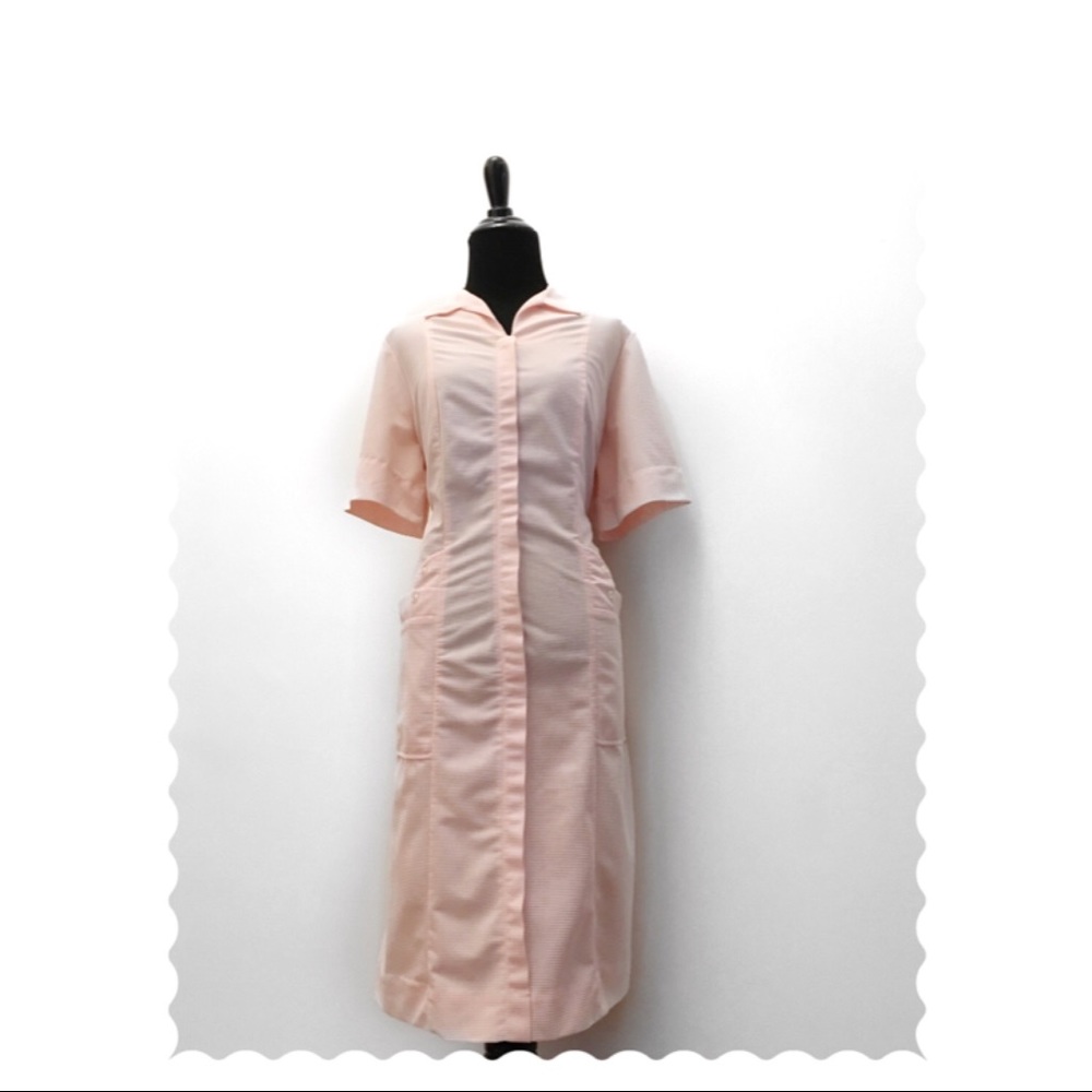 Vintage 1950's Day Dress w/ Decorative Pockets