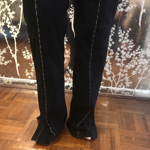 Sent as gift 🎁 NEW SUEDE PANTS - Picture 3 of 7
