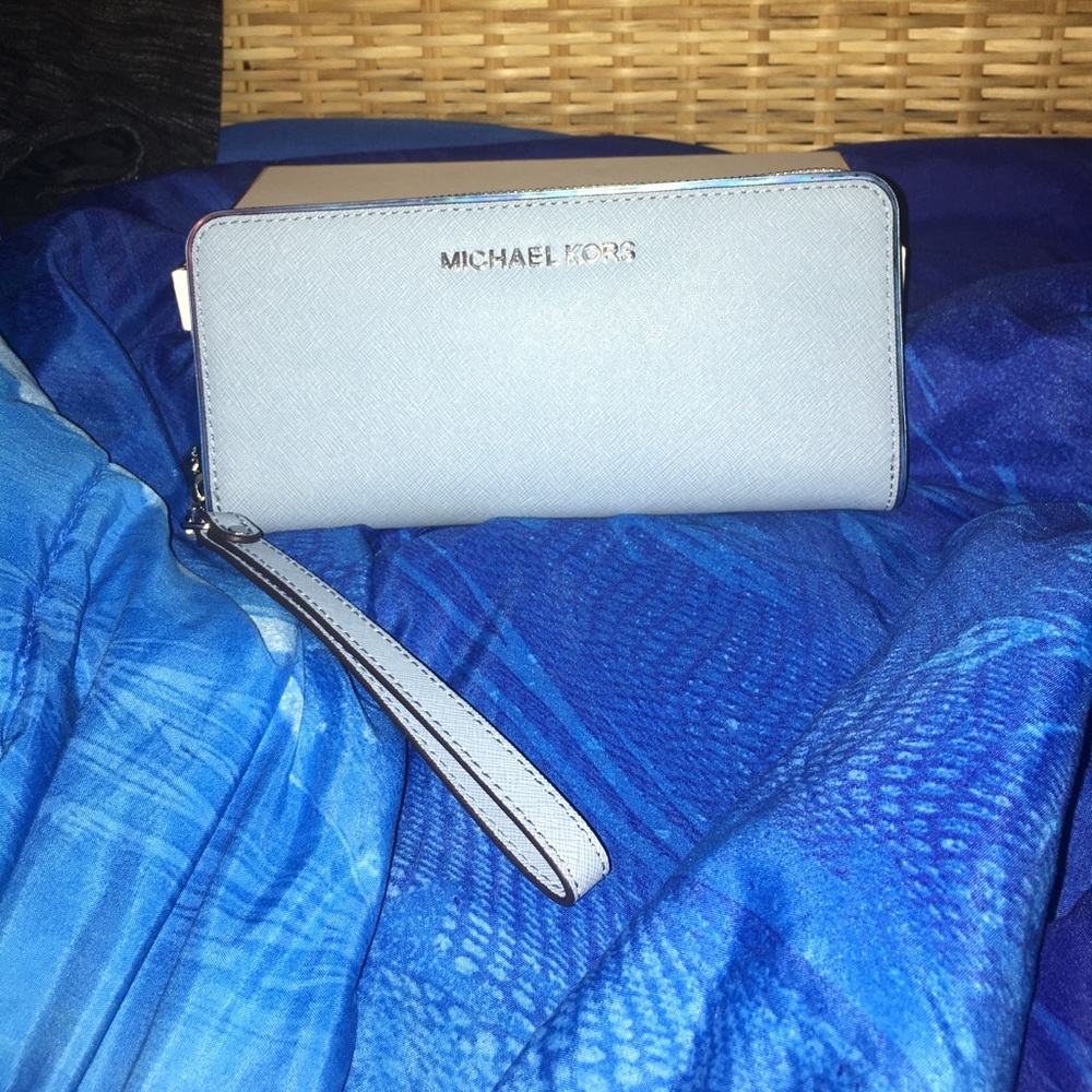 Michael Kors leather travel wallet