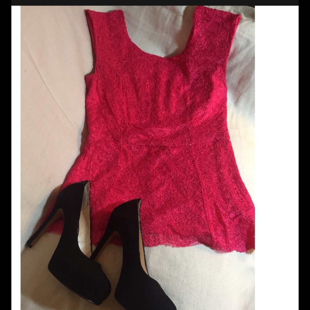 Pink Peplum Top