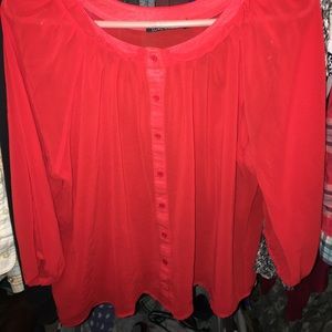 Red blouse