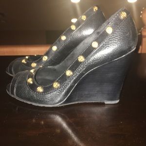 Tory Burch Peep Toe Wedge