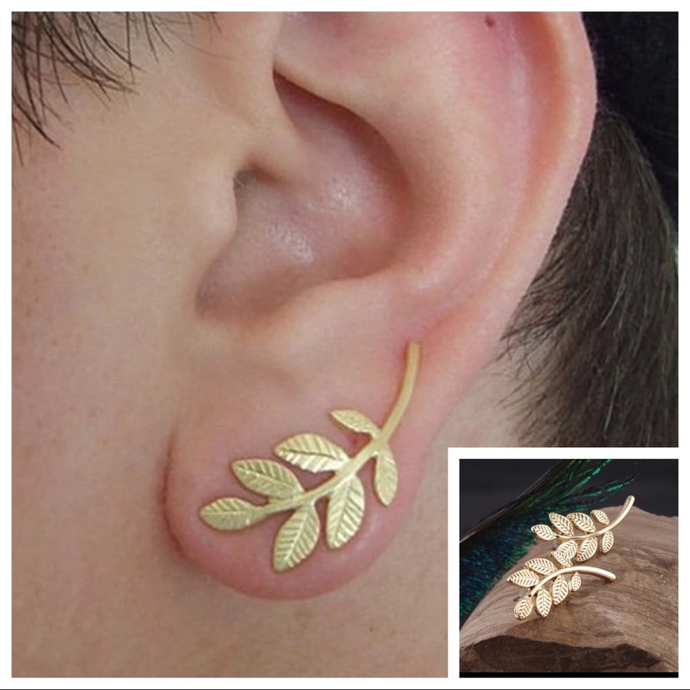 Goddess Gold Leaf Earrings