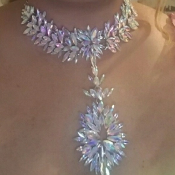 Boho Multicolored Sexy Luxury Crystal Chokers Neck - Picture 1 of 1