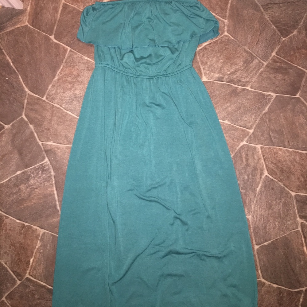 Strapless maxi dress