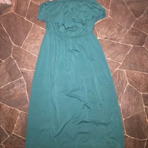 Strapless maxi dress