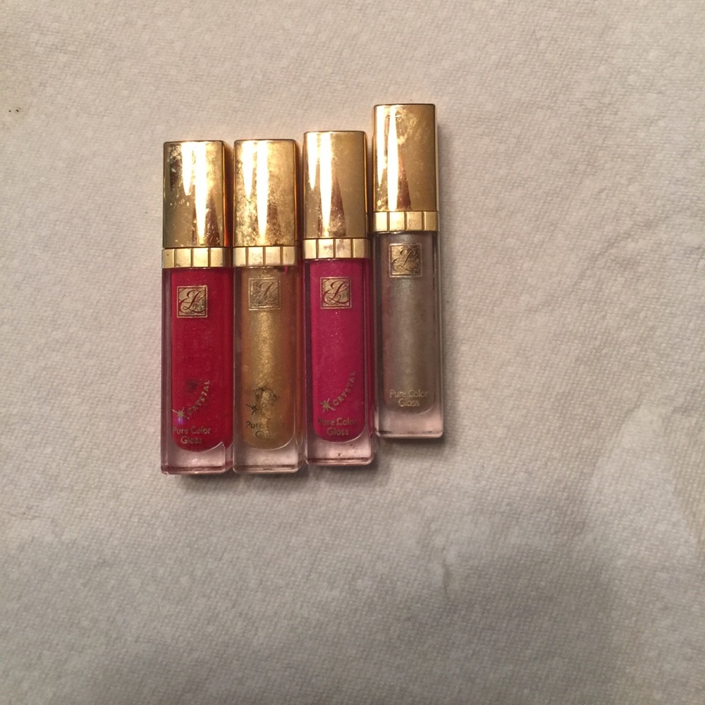 4 Estée Lauder lipgloss never used only swatched