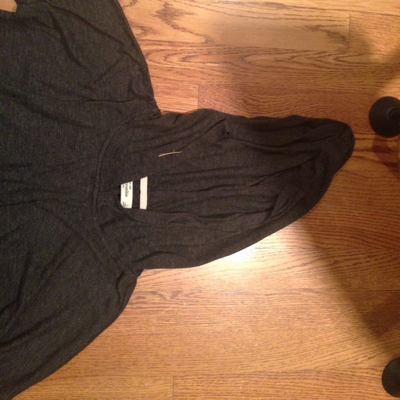 Black-gray soft hoodie - Picture 3 of 4