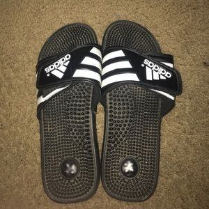 Black Adidas Slides