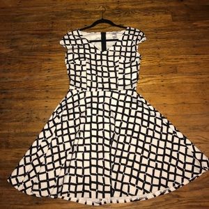 Black and white Bar III party dress