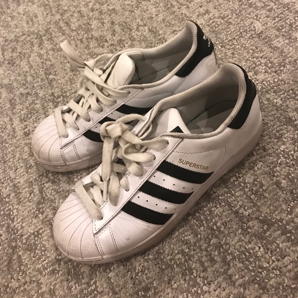 Adidas superstars size 8.5 women used