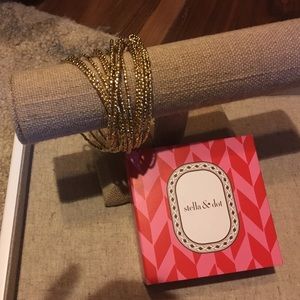Stella and Dot gold spiral bracelet