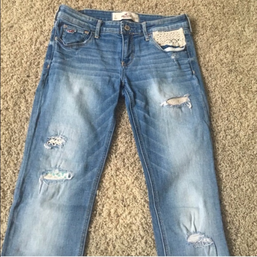 Hollister crochet jeans 💝