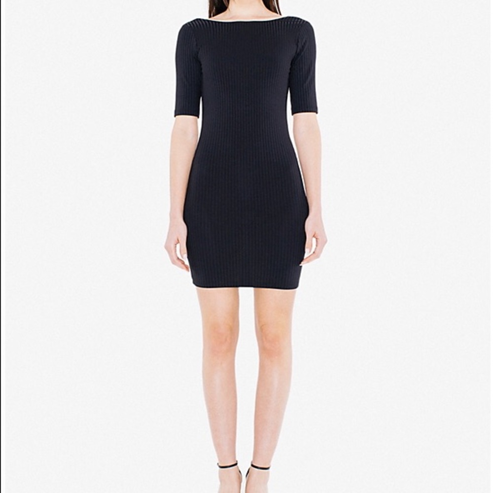 American Apparel Glace Rib Mini Dress