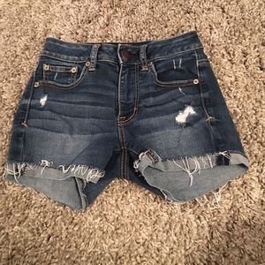 American eagle blue jean shorts
